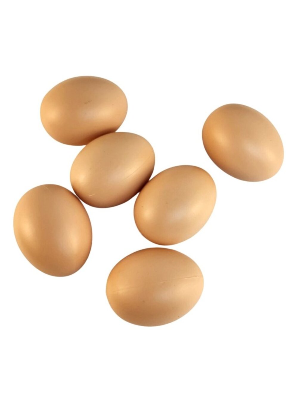 Realistic Plastic Chicken Eggs Set of 6 for Crafts | Fake Eggs for Easter Crafts